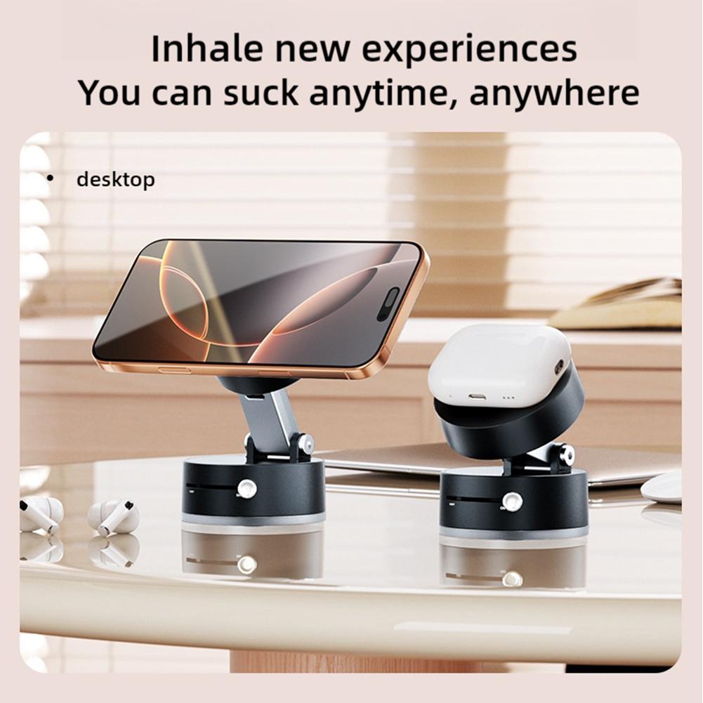 Soporte magnético para teléfono, soporte ajustable para teléfono con succión de adsorción al vacío, soporte Universal de absorción magnética para coche