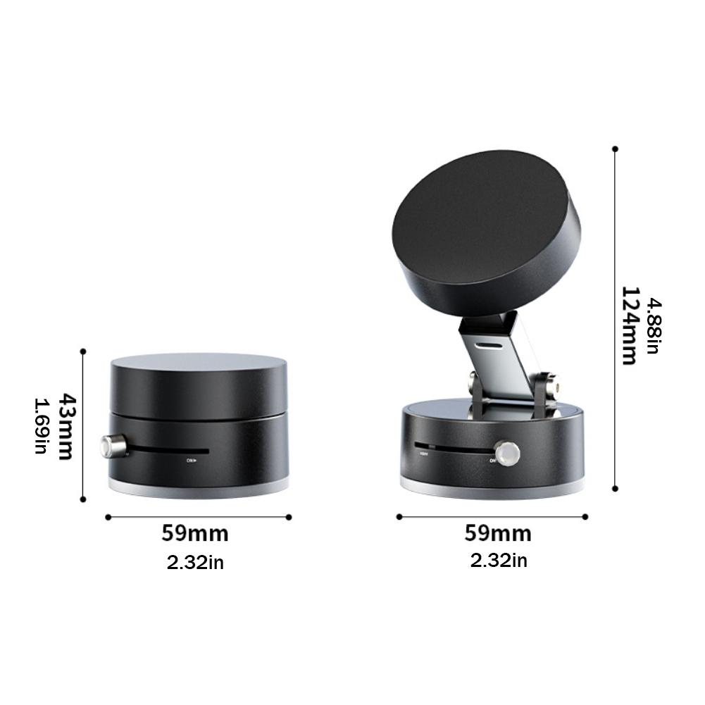 Soporte magnético para teléfono, soporte ajustable para teléfono con succión de adsorción al vacío, soporte Universal de absorción magnética para coche