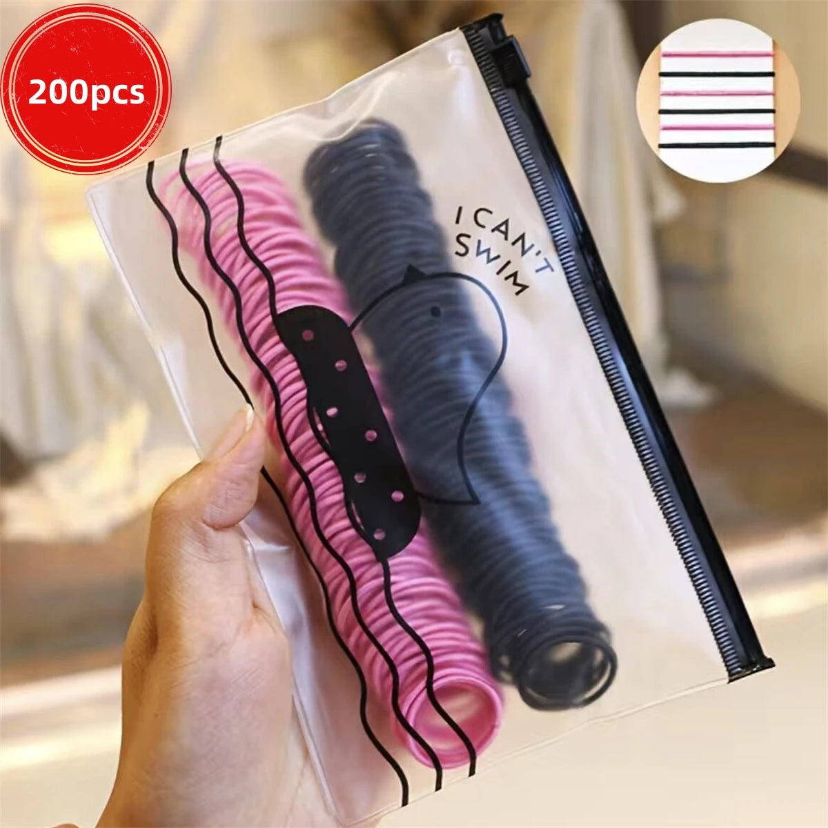 50/100/200/300pcs Lazos para el cabello lindos para niños y niñas - Lazos para el cabello de poliéster elástico colorido, elección ideal para regalos