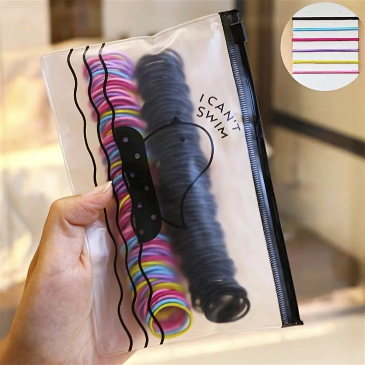 50/100/200/300pcs Lazos para el cabello lindos para niños y niñas - Lazos para el cabello de poliéster elástico colorido, elección ideal para regalos