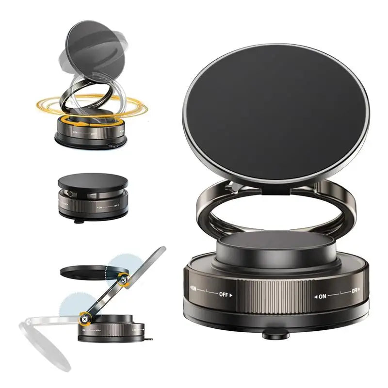 Soporte magnético para teléfono al vacío ajustable 360, soporte para teléfono con ventosa para Magsafe, soporte portátil para teléfono móvil para coches, maquillaje, gimnasio