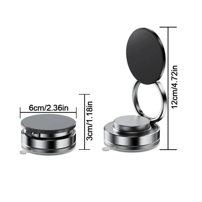 Soporte magnético para teléfono al vacío ajustable 360, soporte para teléfono con ventosa para Magsafe, soporte portátil para teléfono móvil para coches, maquillaje, gimnasio