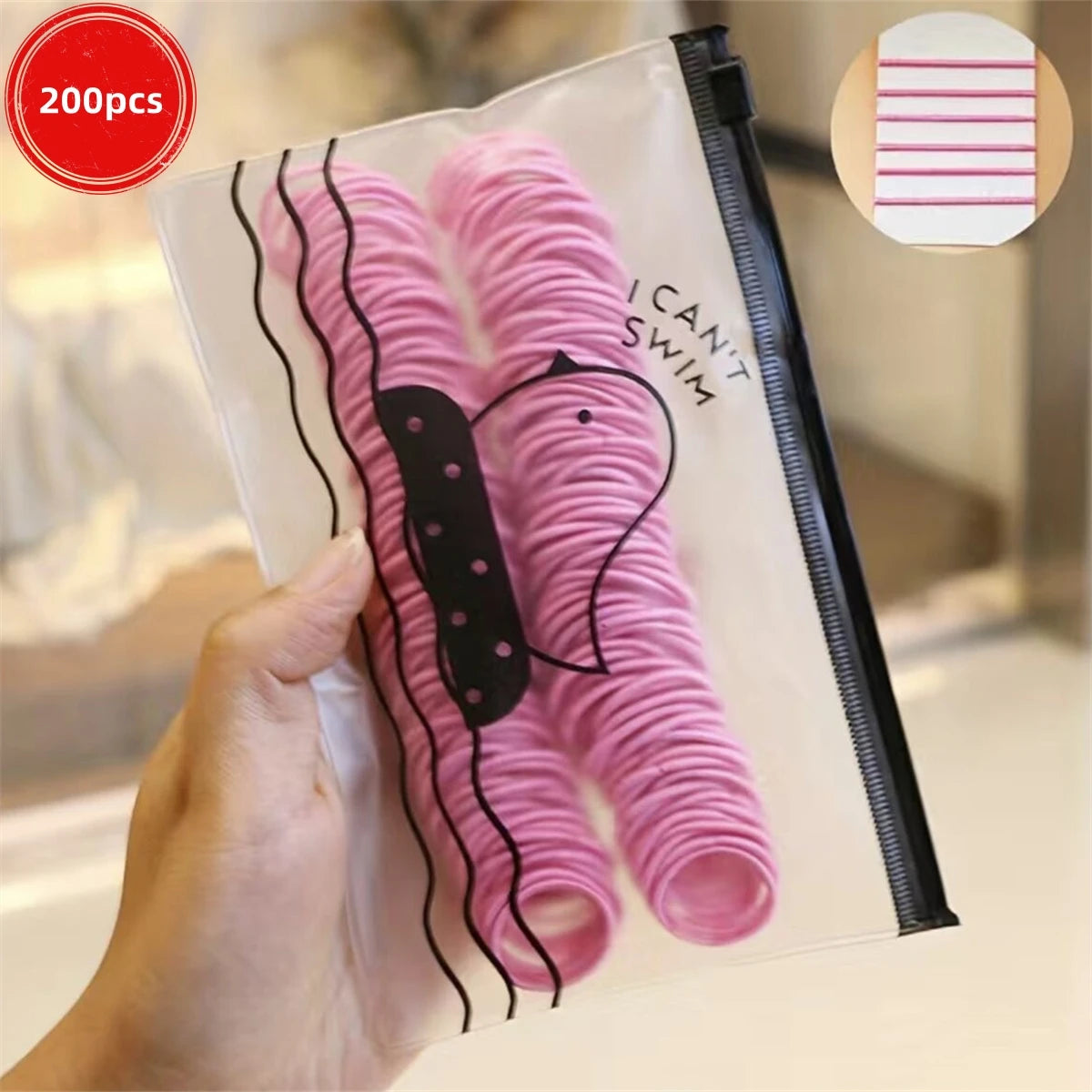 50/100/200/300pcs Lazos para el cabello lindos para niños y niñas - Lazos para el cabello de poliéster elástico colorido, elección ideal para regalos