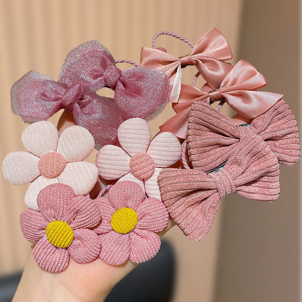 Paquete de 10 adorables lazos para el cabello rosas, regalo para niñas, adecuado para todas las ocasiones, accesorios para el cabello