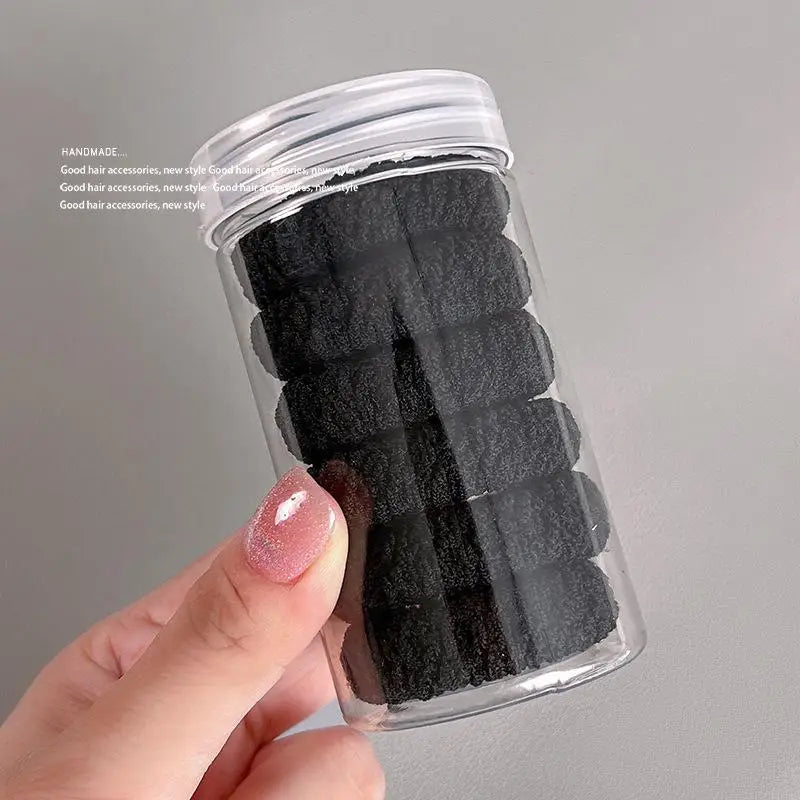 HairTies, coleteros duraderos de alta elasticidad: coleteros de punto grueso sin costuras en colores surtidos